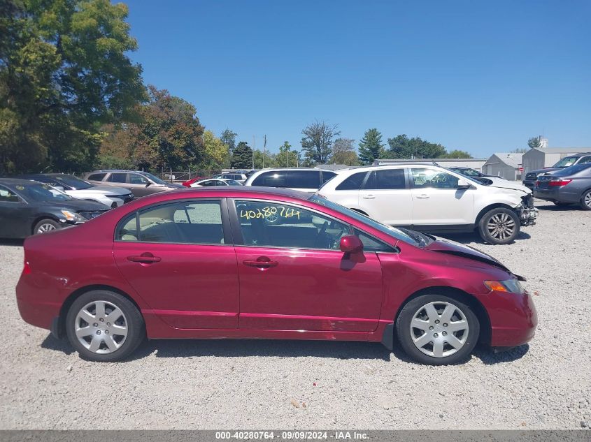 2008 Honda Civic Lx VIN: 1HGFA16578L101287 Lot: 40280764