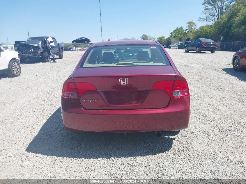 2008 Honda Civic Lx VIN: 1HGFA16578L101287 Lot: 40280764