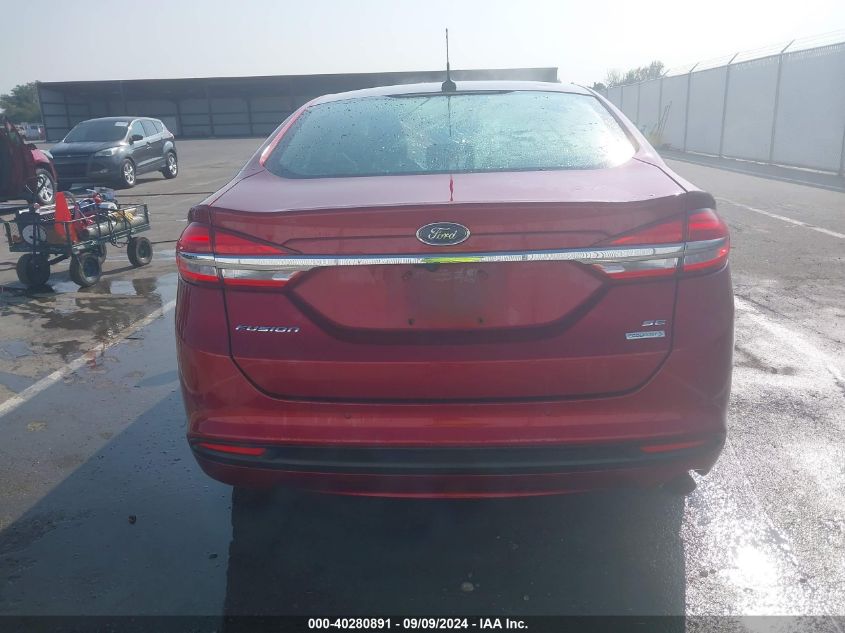 2017 Ford Fusion Se VIN: 3FA6P0HD7HR273404 Lot: 40280891