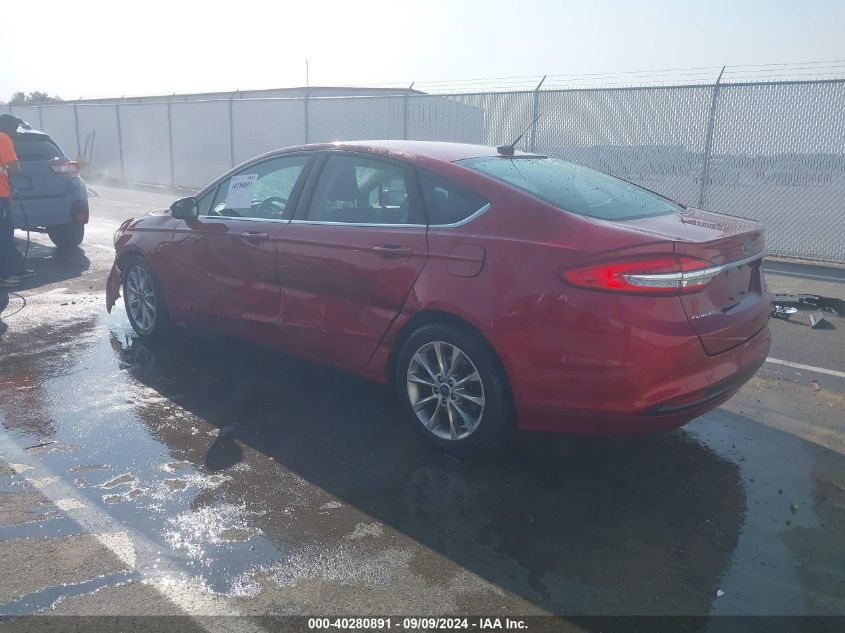 2017 Ford Fusion Se VIN: 3FA6P0HD7HR273404 Lot: 40280891