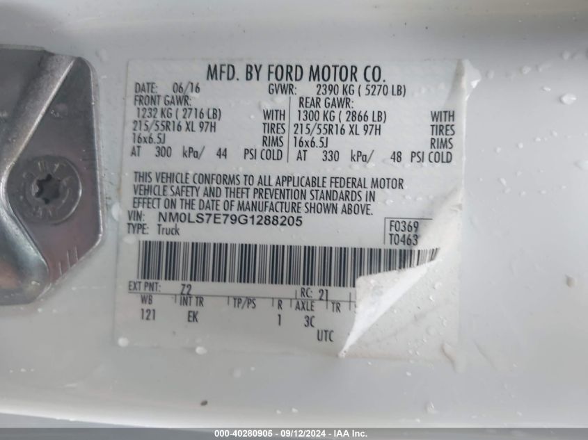 NM0LS7E79G1288205 2016 Ford Transit Connect Xl