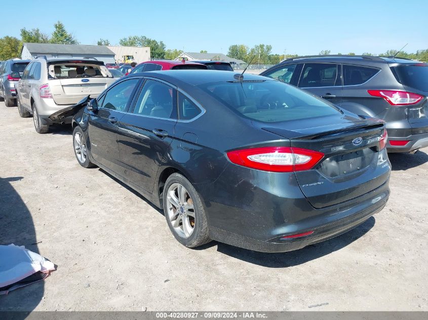 2015 Ford Fusion Hybrid Titanium VIN: 3FA6P0RU7FR190941 Lot: 40280927