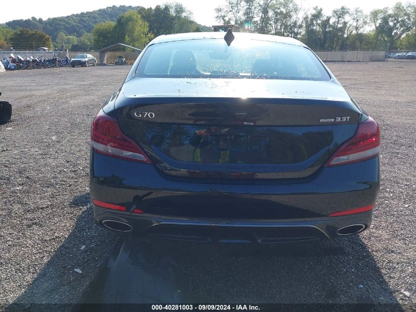 2020 Genesis G70 3.3T Awd VIN: KMTG34LE1LU058105 Lot: 40281003