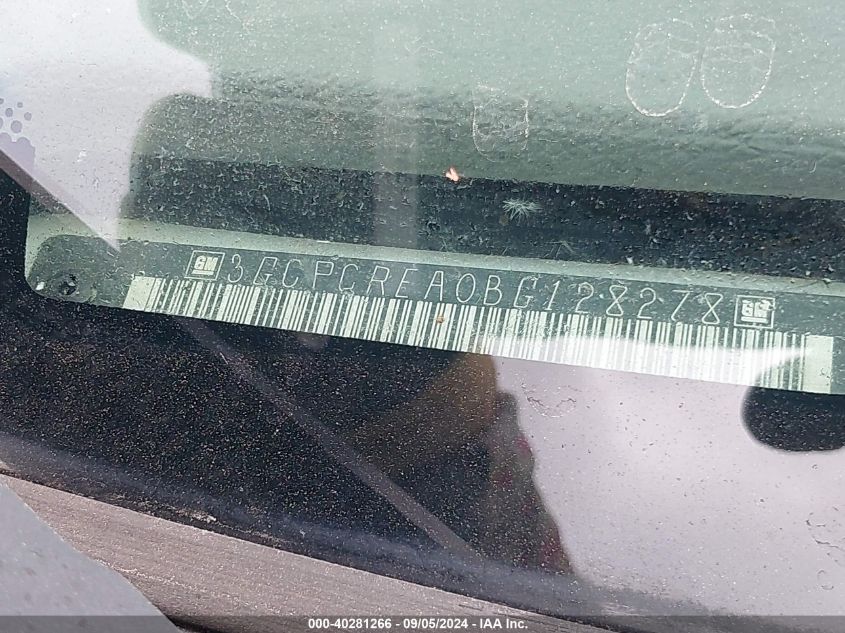 2011 Chevrolet Silverado 1500 Ls VIN: 3GCPCREA0BG128278 Lot: 40281266