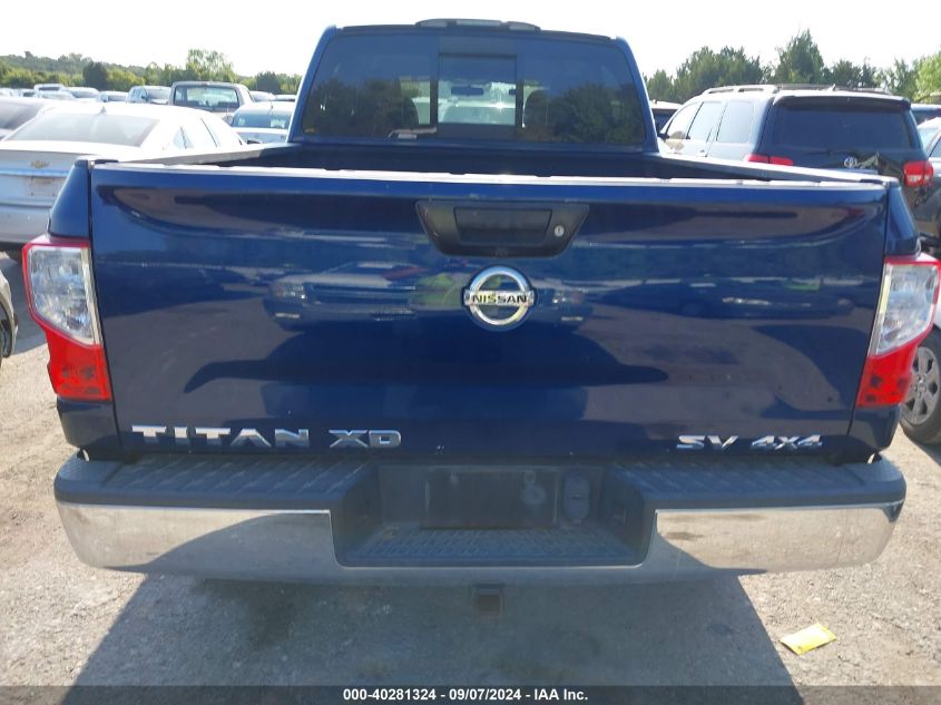 2018 Nissan Titan Xd Sv Diesel VIN: 1N6BA1F39JN551588 Lot: 40281324