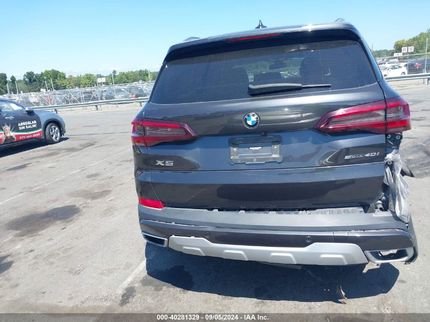 2022 BMW X5 Sdrive40I VIN: 5UXCR4C00N9N16415 Lot: 40281329