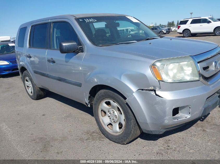 2010 Honda Pilot Lx VIN: 5FNYF4H22AB036287 Lot: 40281358