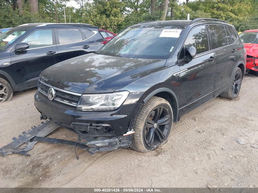 2019 Volkswagen Tiguan Se/Sel/Sel R-Line Jet-Bla VIN: 3VV2B7AX7KM180084 Lot: 40281426