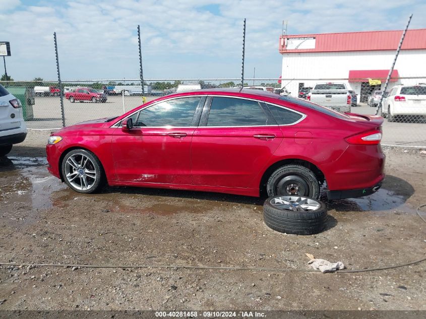 2013 Ford Fusion Titanium Fwd Titanium VIN: 3FA6P0K92DR370735 Lot: 40281458