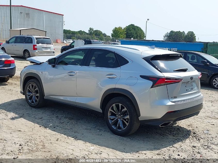 VIN JTJYARBZ4J2112206 2018 Lexus NX 300, F Sport no.3