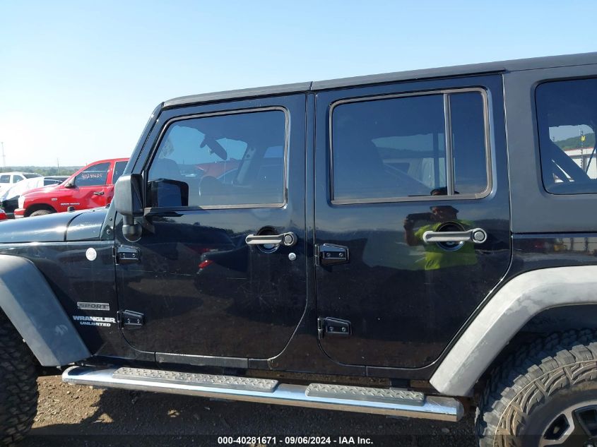 2011 Jeep Wrangler Unlimited Sport VIN: 1J4BA3H17BL501080 Lot: 40281671