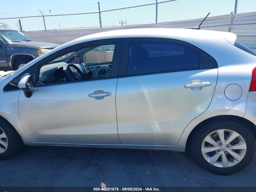 2013 Kia Rio Ex VIN: KNADN5A35D6200154 Lot: 40281678