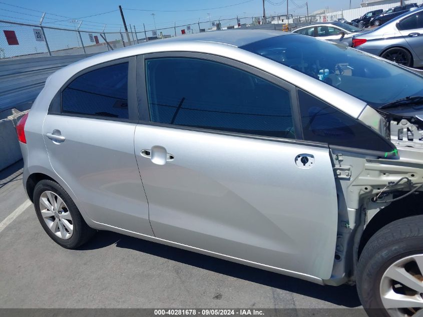 2013 Kia Rio Ex VIN: KNADN5A35D6200154 Lot: 40281678