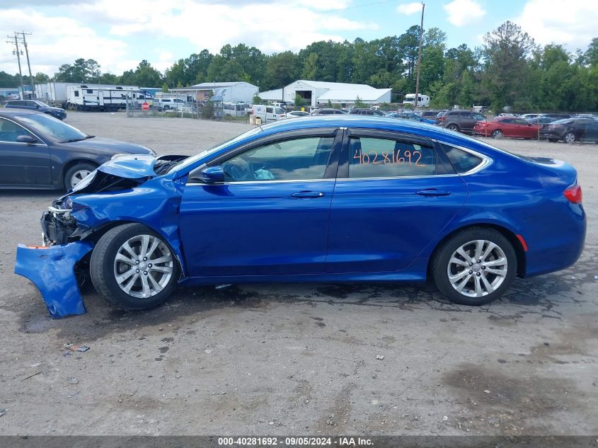 2015 Chrysler 200 Limited VIN: 1C3CCCAB1FN703953 Lot: 40281692