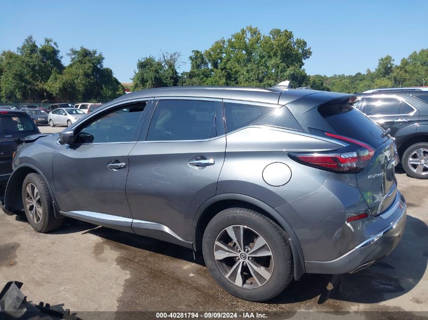 2019 Nissan Murano Sv VIN: 5N1AZ2MS8KN133866 Lot: 40281794