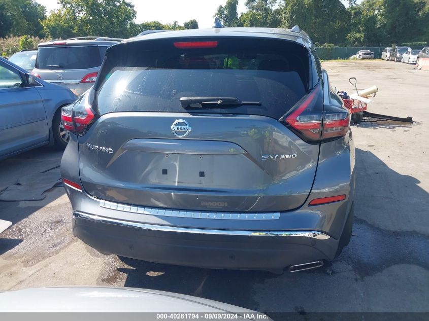 2019 Nissan Murano Sv VIN: 5N1AZ2MS8KN133866 Lot: 40281794