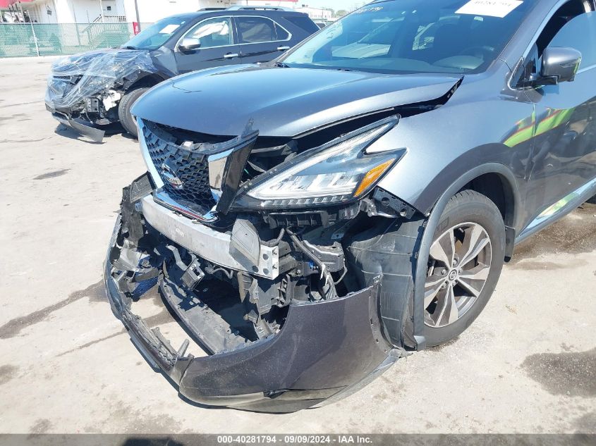 2019 Nissan Murano Sv VIN: 5N1AZ2MS8KN133866 Lot: 40281794