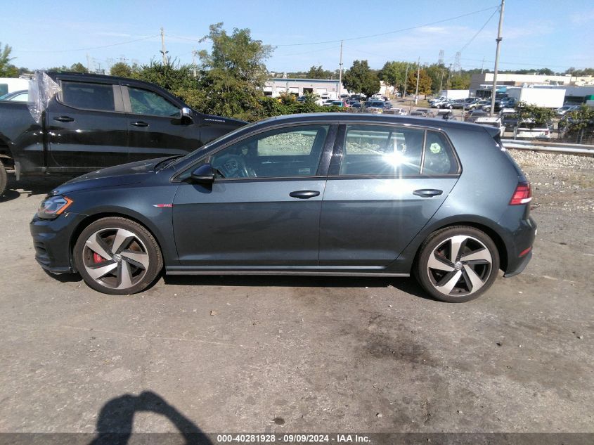 2019 Volkswagen Golf Gti 2.0T Autobahn/2.0T Rabbit Edition/2.0T S/2.0T Se VIN: 3VW5T7AU5KM009927 Lot: 40281928