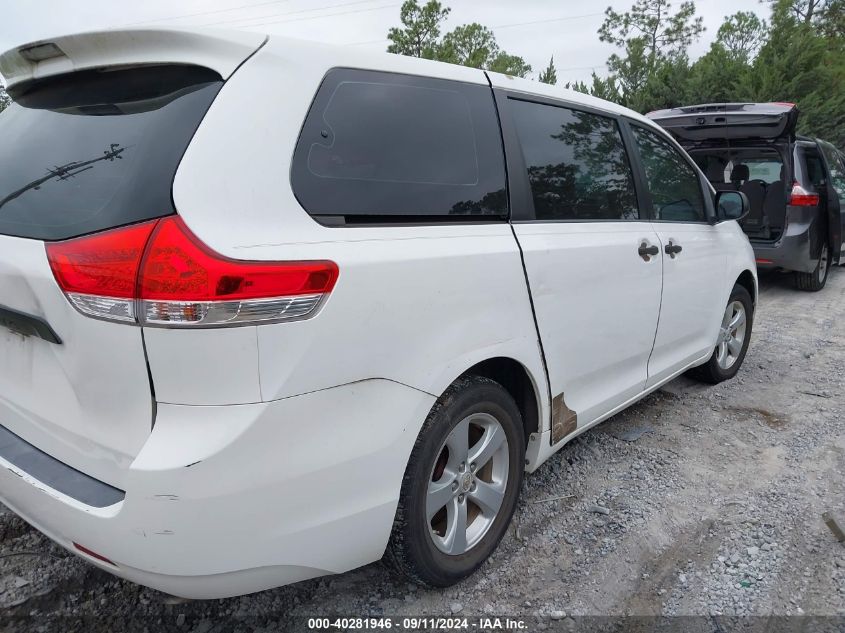 2012 Toyota Sienna Base 7 Passenger VIN: 5TDKA3DC5CS014148 Lot: 40281946