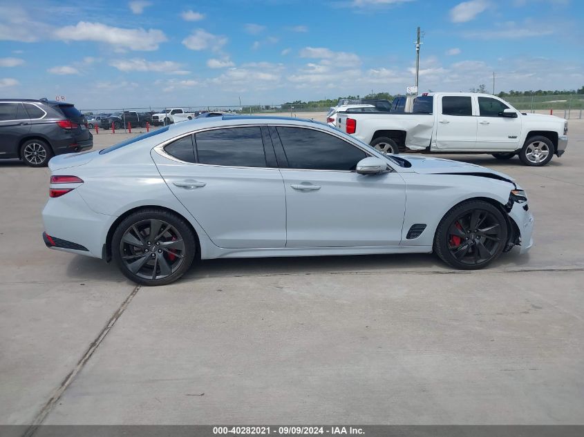 2022 Genesis G70 3.3T Rwd VIN: KMTG54TE8NU090305 Lot: 40282021