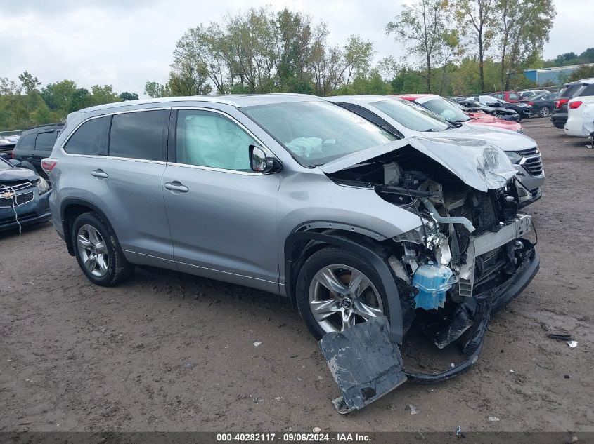 2016 Toyota Highlander Limited V6 VIN: 5TDDKRFH0GS294522 Lot: 40282117