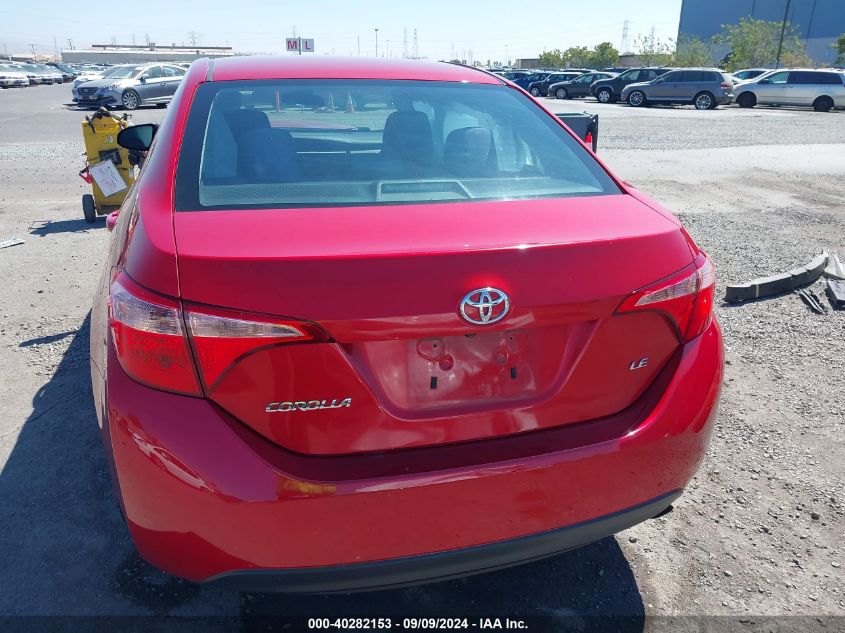 2019 Toyota Corolla Le VIN: 5YFBURHE4KP902600 Lot: 40282153