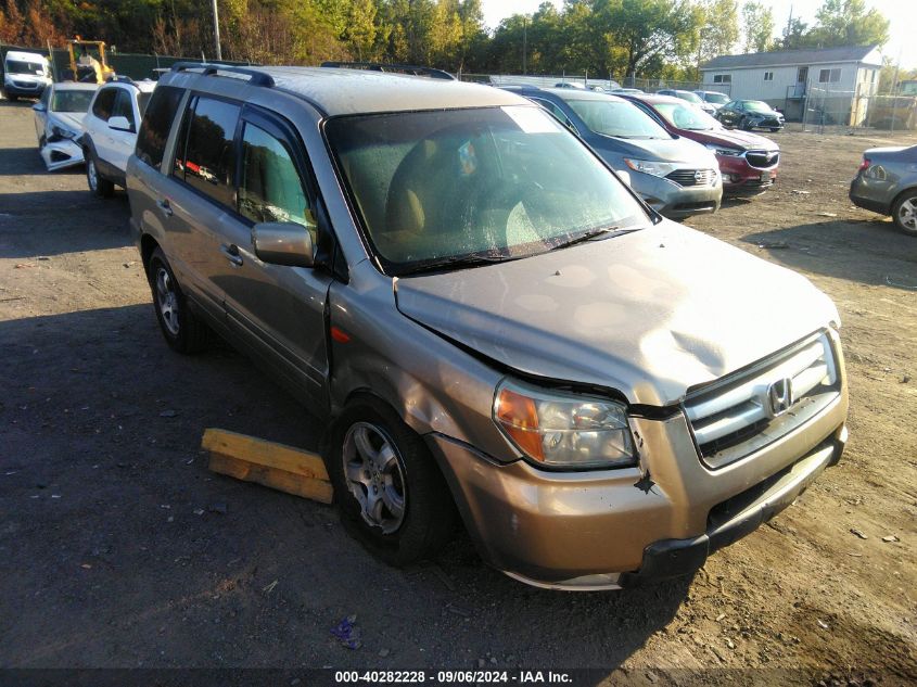 2006 Honda Pilot Ex VIN: 2HKYF18496H505464 Lot: 40282228