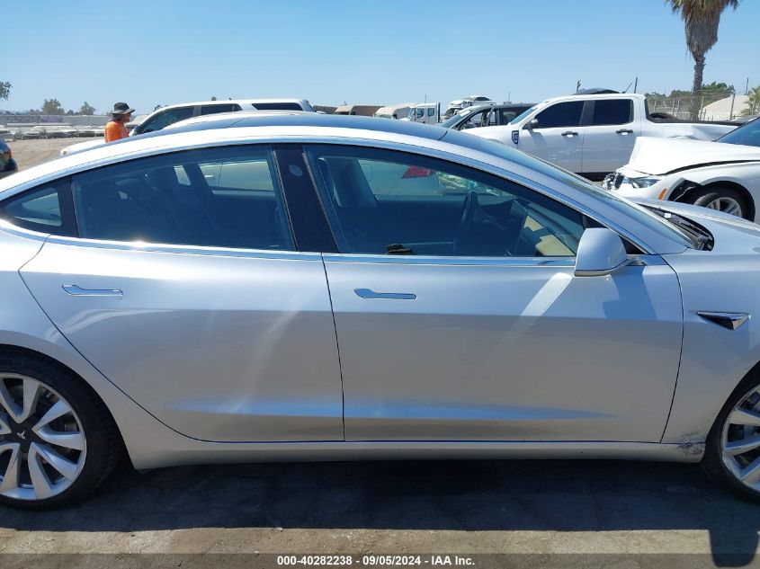 2018 Tesla Model 3 Long Range/Mid Range VIN: 5YJ3E1EA0JF048476 Lot: 40282238