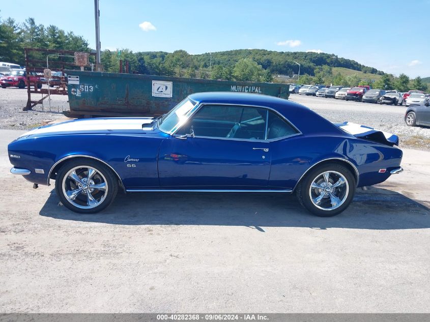 1968 Chevrolet Camaro VIN: 124378N309832 Lot: 40282368