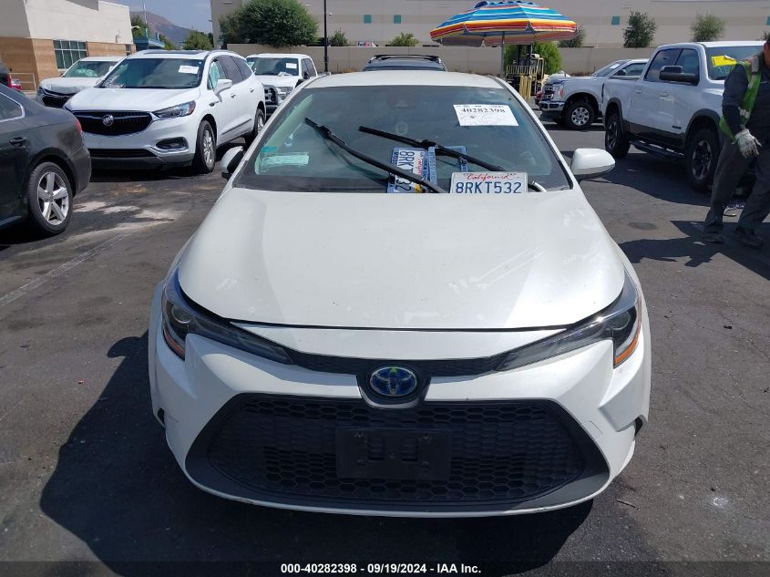 2021 Toyota Corolla Hybrid Le VIN: JTDEAMDE4MJ000440 Lot: 40282398