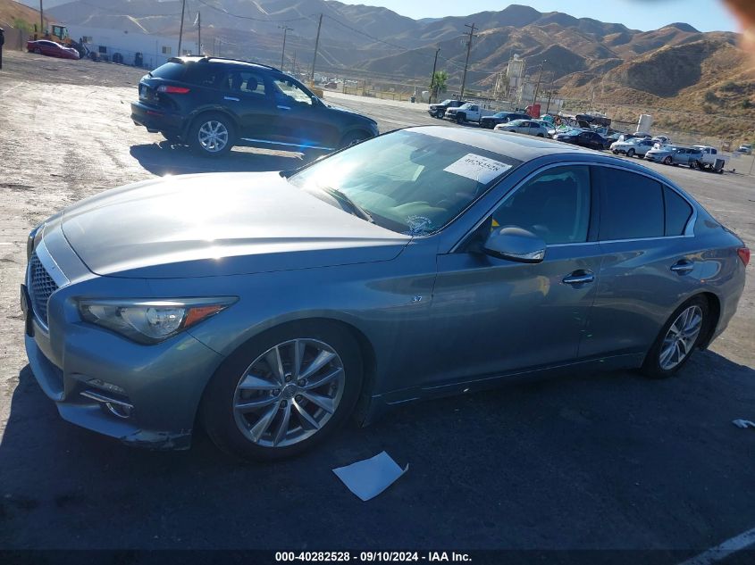 2014 Infiniti Q50 Premium/Sport VIN: JN1BV7AP0EM675932 Lot: 40282528