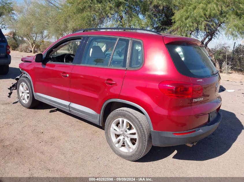 2016 VOLKSWAGEN TIGUAN S - WVGAV7AX0GW040155