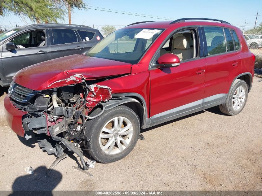 2016 Volkswagen Tiguan S VIN: WVGAV7AX0GW040155 Lot: 40282598