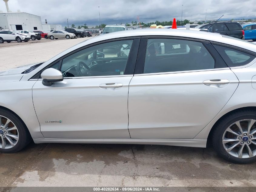 2017 Ford Fusion Hybrid Se VIN: 3FA6P0LU6HR416141 Lot: 40282634