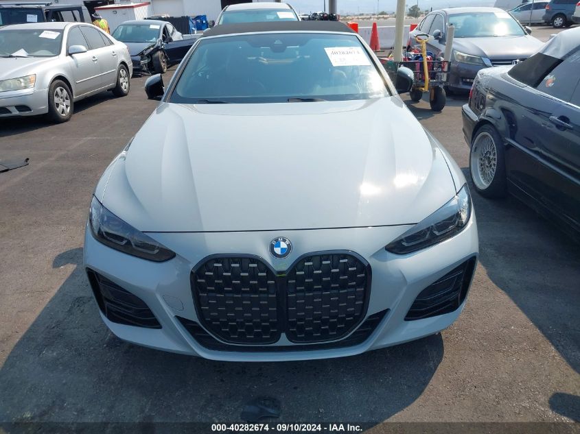 2022 BMW 430I VIN: WBA23AT01NCJ33113 Lot: 40282674