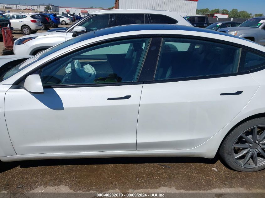 2023 Tesla Model 3 Rear-Wheel Drive VIN: 5YJ3E1EA4PF475426 Lot: 40282679