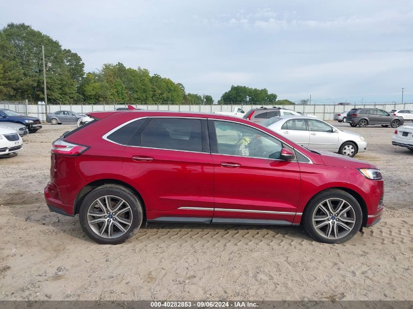 2019 Ford Edge Titanium VIN: 2FMPK3K92KBB19686 Lot: 40282853