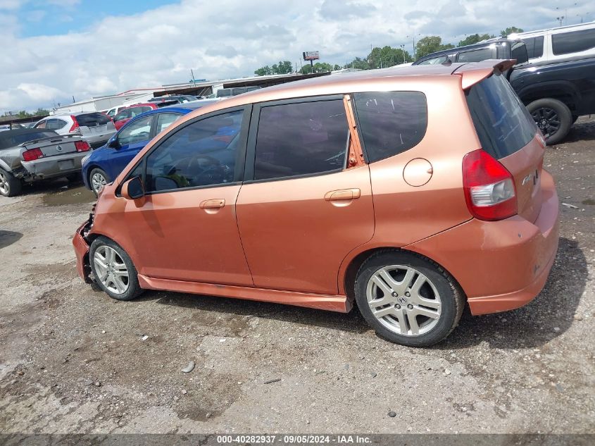 2007 Honda Fit Sport VIN: JHMGD37607S055205 Lot: 40282937