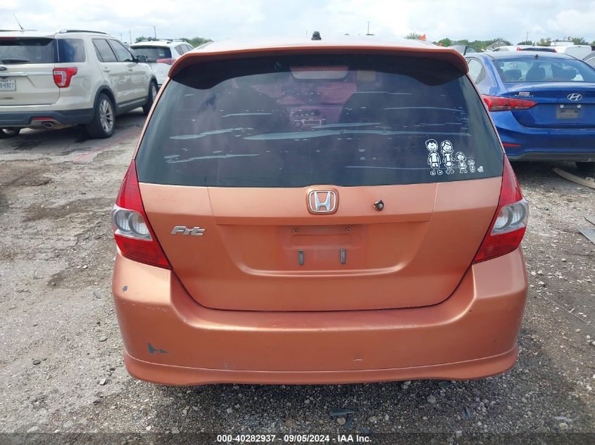 2007 Honda Fit Sport VIN: JHMGD37607S055205 Lot: 40282937