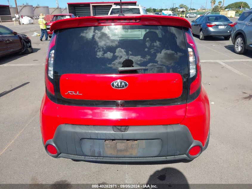 2015 Kia Soul + VIN: KNDJP3A55F7773820 Lot: 40282971