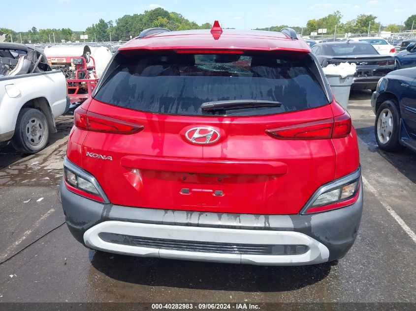 2022 Hyundai Kona Sel VIN: KM8K62AB1NU871343 Lot: 40282983