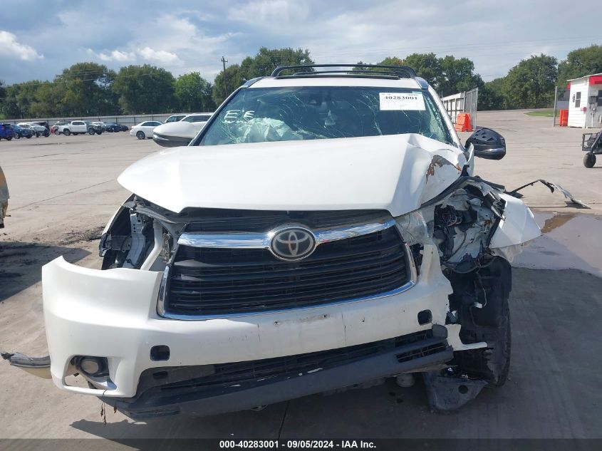 2015 Toyota Highlander Limited Platinum V6 VIN: 5TDDKRFH5FS124218 Lot: 40283001