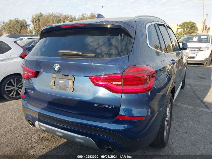 2021 BMW X3 Sdrive30I VIN: 5UXTY3C0XM9G10168 Lot: 40283020