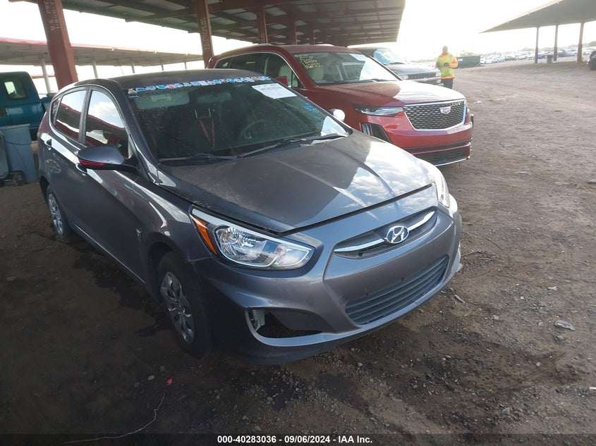 VIN KMHCT5AE7HU317074 2017 HYUNDAI ACCENT SE