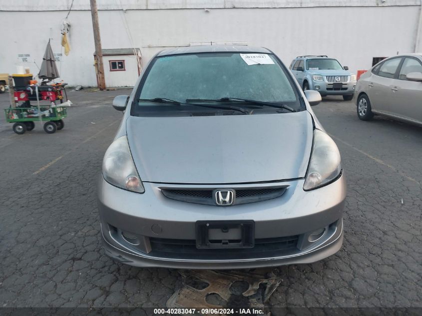 2007 Honda Fit Sport VIN: JHMGD37647S009246 Lot: 40283047