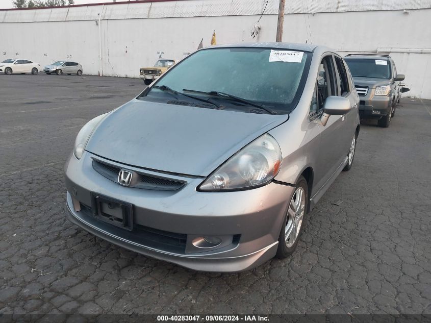 2007 Honda Fit Sport VIN: JHMGD37647S009246 Lot: 40283047