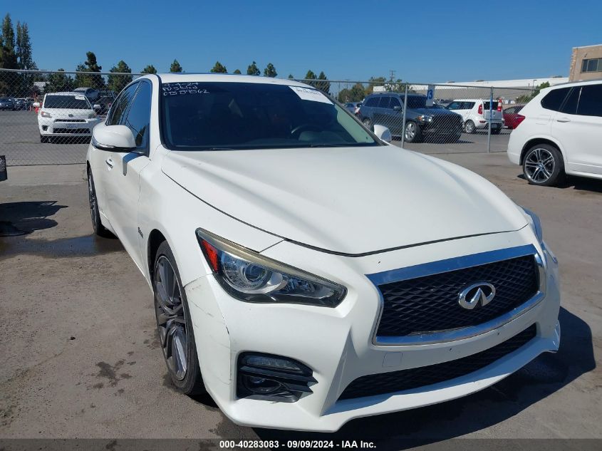 2017 Infiniti Q50 3.0T Red Sport 400 VIN: JN1FV7AP0HM850590 Lot: 40283083