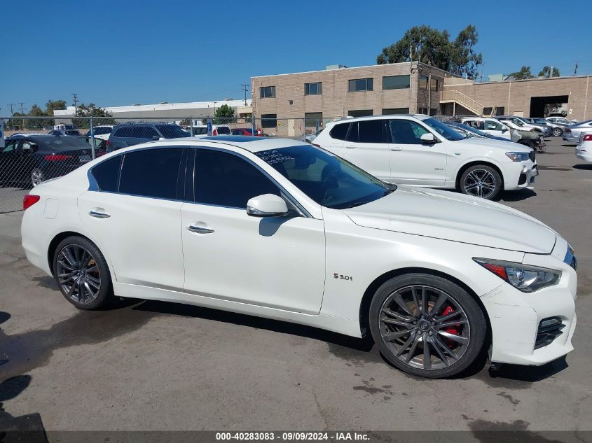 2017 Infiniti Q50 3.0T Red Sport 400 VIN: JN1FV7AP0HM850590 Lot: 40283083