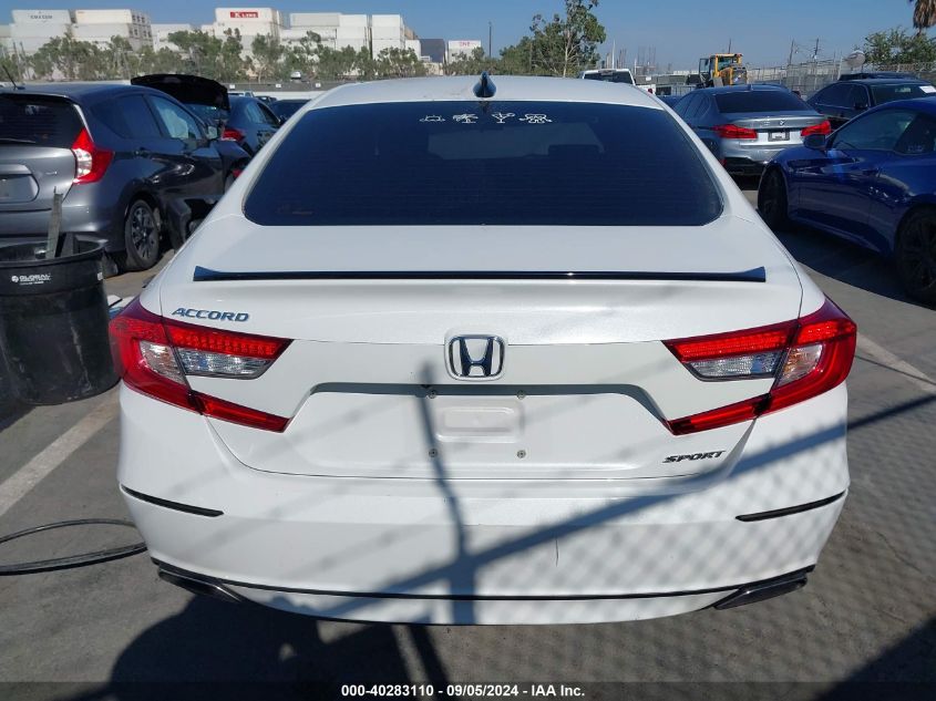 2021 Honda Accord Sport VIN: 1HGCV1F33MA042458 Lot: 40283110