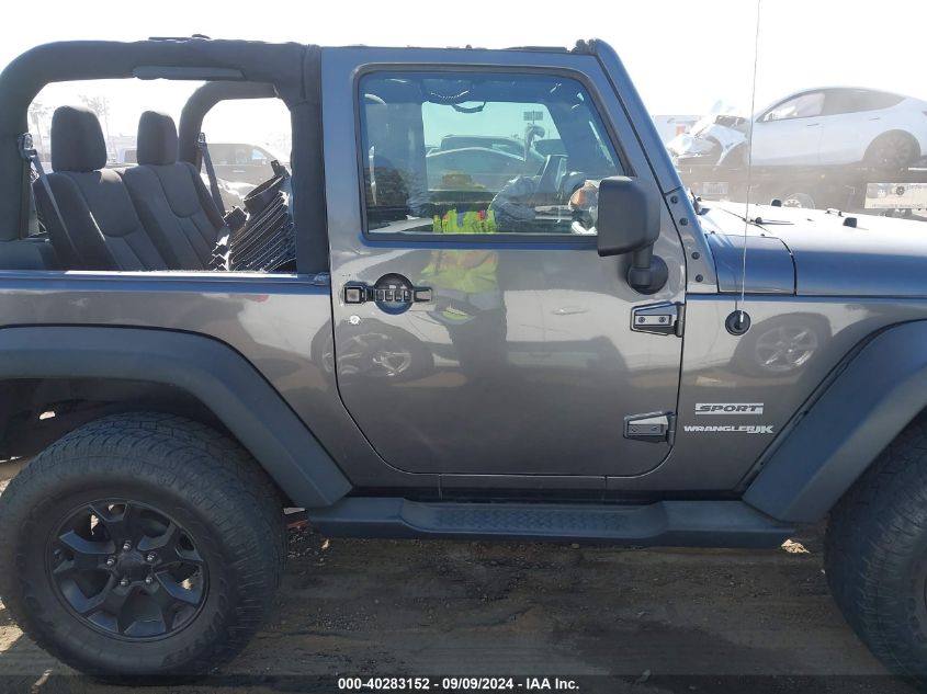 2018 Jeep Wrangler Jk Sport S 4X4 VIN: 1C4GJWAG5JL930521 Lot: 40283152